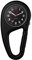 JewelryWe Karabineruhr Taschenuhr Uhr mit Karabiner - Schwarz Clip On Quarzuhr Leuchtende Zeiger Mattiertes Gehäuse Analog Quarz Uhren für Ärzte Krankenschwestern Sanitäter Köche