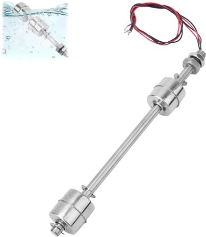 Double Interrupteur à Flotteur en Acier Inoxydable, Interrupteur à Flotteur Vertical, Contrôleur d'eau à Double Interrupteur à Flotteur en Acier Inoxydable pour Piscines de