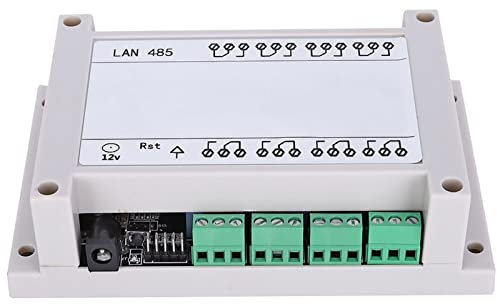 250 V/AC 10 A RJ45 Ethernet TCP, IP-Fernbedienungs-Relaisplatine, TCP/IP-Fernbedienungsmodul, 8-Kanal-Relaisschalter (Weiß)