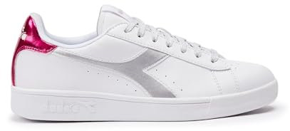 Diadora TORNEO Wn, Bianco (silver/fucsia red) Scarpe da Ginnastica Donna, 37 EU