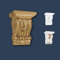 Marbet Design Stuckkonsolen Styropor weiß & gold - Barocke Wandkonsolen Stuck Dekorbau Akanthus Wanddekoration - Mediterrane Wandgestaltung Konsole Ornament Gesimse Wandelement (K-01 supergold)