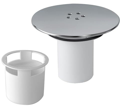 Mupkvy Couvercle de rechange pour siphon de douche, 90 mm/115 mm, couvercle amovible pour siphon de douche, bouchon de douche à débit rapide