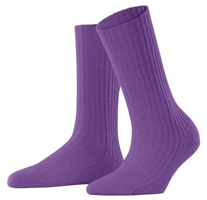 FALKE Damen Socken Cosy Wool Boot W So Wolle Kaschmir einfarbig 1 Paar, Lila Pink Iris 8943, 39-42