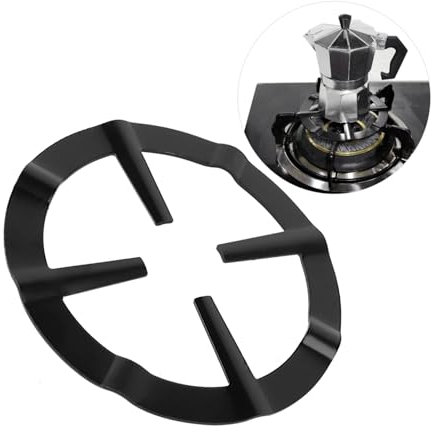 Kelepu Wok Ring Mokka Gasherdaufsatz, Italienischer Kaffeemaschinenhalter Rutschfeste Herd Untersetzer Gaskochfelder Aufsatzring Wok Stützring Runder Gasherd Brenner Ständer Aufsatz für Gasherd Cooker