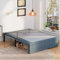 Upcanso 40,6 cm Kingsize-Bettgestell mit Stoffbezug, robustes Metallplattform-Bettgestell für King-Size-Betten mit Stauraum, kein Boxspringbett erforderlich, einfache Montage, Matratzenfundament,