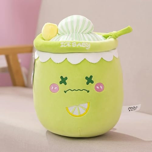 LfrAnk Cartoon bottles, ice cream, fruit drinks, tea, plush toys, cute bubble milk tea cups, plush pillows, decorative cushions, gifts, birthdays, 43cm 1
