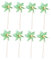 POPETPOP 8 Pièces Mini Moulin à Vent, Moulin a Vent Jardin Exterieur Mini Moulin À Vent Décor DéCorations d'anniversaire (Couleur aléatoire)