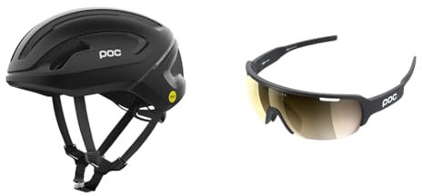 POC Omne Air MIPS Fahrradhelm - Erlebe funktionalen Schutz & DO Half Blade Sonnenbrille - Sportbrille speziell für verbesserte Sicht im unteren und peripheren Sichtfeld