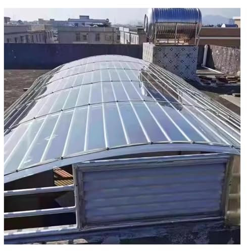 Panneaux de toiture en polycarbonate transparent pour serres, abris de jardin et abris auto, planche d'endurance en polycarbonate durable, facile à couper et à plier, 1 x 20 m
