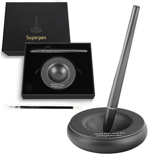 MissHome Magnetischer schwebender Stift - Selbststehender Maglev Stift für Männer & Frauen - Einzigartiges Geschenk für Kollegin Partner Geburtstag Jubiläen Hochzeit Weihnachten Vatertag Wichteln Back
