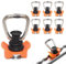 Glamifyr 6 Stück Airlineschiene Fitting,Airlineschiene Zubehör Airline Schienen Zubehör Airline Fitting Airline Schiene,Single Endbeschlag für Airlineschienen 1000kg / dan Endfitting Zurrschiene