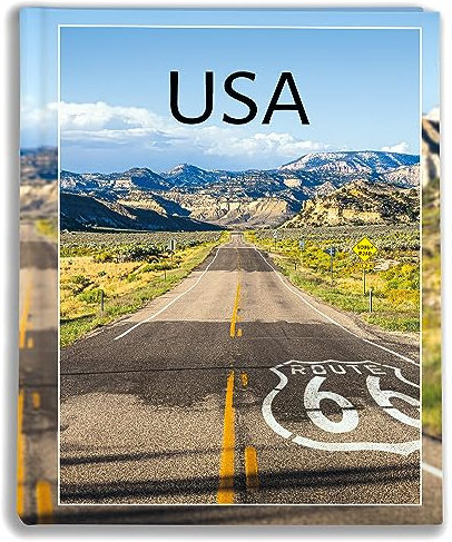 Traditionelles Album für 60 schwarze seiten 19,5x26 USA - 740(de), Urlaubssouvenir
