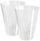 PECZEKO Orchideentopf Übertopf, 2er-Pack, transparent, Blumentopf, Blumenkübel für Orchidee, Pflanzentopf aus Kunststoff, Moderne, schlanke, Runde Form - 2er-Set - (Farblos ø 12 cm)