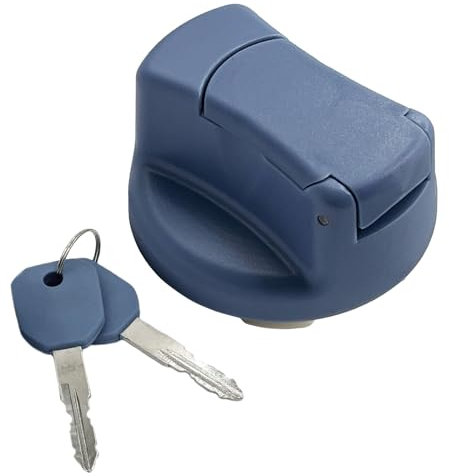 Wjelet 1 Pcs Truck Adblue Cap, 40mm Locking Adblue Tank Cap for Mercedes, Daf, Man, Locking Tank Cap for Benz Blue A0004702705