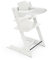 Stokke Tripp Trapp High Chair (White) with Stokke Tray (White) - Includes Tripp Trapp Chair & Baby Set 2 for Children 6-36 Months - Adjustable, Ergonomic & Easy to Clean