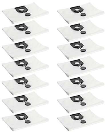 Lot De 14 Sacs À Poussière De Grande Capacité, 2,889-154,0. Sac Poubelle For Aspirateur Remplacez Les Accessoires Du Sac À Poussière De L'aspirateur. Compatible Avec Karcher, NT30/130L