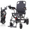 Fauteuil roulant électrique pliable, léger, avec batterie amovible de 10 Ah, approuvé par les compagnies aériennes, charge 100 kg, taille de voyage, moteur sans balais tout terrain