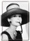 Nostalgic-Art 10166 Celebrities - Audrey - Hat & Glasses, Blechpostkarte 10 x 14 cm