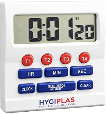 Hygiplas Minuteurà Gros Chiffres 80 x 80 x 25 mm