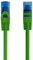 Cable de conexión Ethernet Cat.5e U/UTP transmisión hasta 1Gigabit, 2 Conectores RJ45, Cable de PVC, CCA, AWG 26/7. Ideal para transmisión por Fibra óptica con regi Gigabit/LAN 3m, Verde