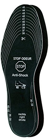 Pedag Stop Odeur Aktivkohlesohle - der Geruchsfresser mit extra starker Aktivkohle und Shock-Absorber + Rema Einlagenbeutel