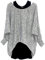 Emma & Giovanni - Damen Oversize Oberteile Tshirt/Pullover (2 Stück) / Made In Italy, XL-XXL, Grau
