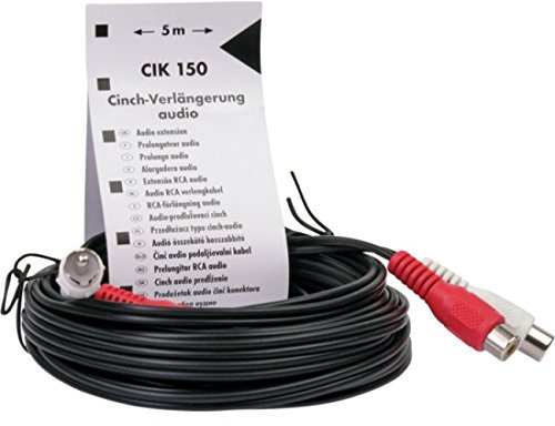 Schwaiger cik150 053 5 m 2 x RCA 2 x RCA Schwarz Kabel Audio