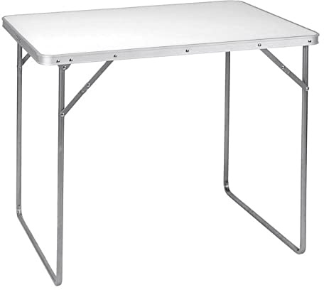 KOOPMAN Campingtisch weiß 80 x 60 cm