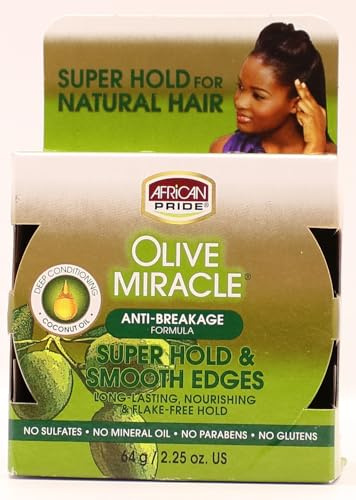 AFRiCAN PRIDE OLIVE MIRACLE SILKY SMOOTH EDGES 64g