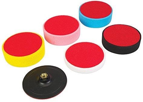 Silverline 285024 Hook and Loop Polishing Foam Head Kit 6pce 150 x 50 mm