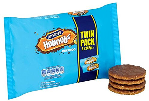 Mcvitie's Milk Chocolate Hob Nobs Twin 2 per pack
