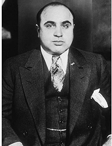 Wee Blue Coo Al Capone 1935 Mafia Nyc Gangster Art Print Poster Wall Decor 12X16 Inch