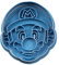 Cuticuter Mario Bros Cortador de Galletas, Diseño Mario Cara, Plástico, Azul, 8x7x1.5 cm