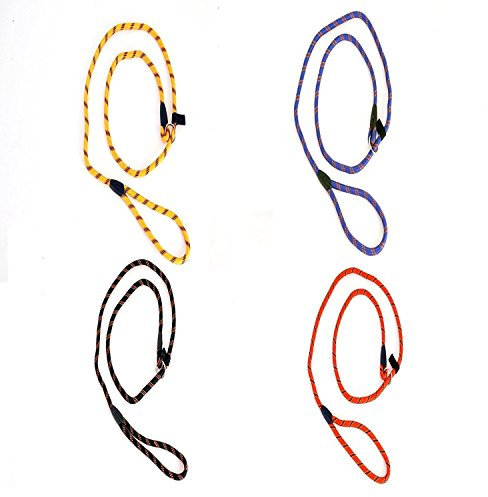 12mm x180 cm Strong Nylon Slip Lead Dog Pet Leash Rope Walking Lead Training Collar [Blue]