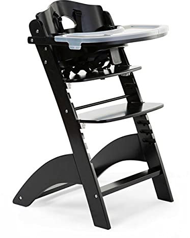 Chaise haute évolutive Lambda 3 noire - Childhome