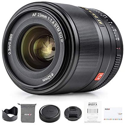 VILTROX 23mm F1.4 XF Wide-Angle APS-C Obiettivo Messa a fuoco Fuji X Mount Obiettivi compatibili Fuji X-T30 II X-T4 X-T3 X-Pro3 X-Pro2 X-E3 X-E4 X-A10 X-A3 X-A5 X-A7 X-S10 X-T20 X-T3 X-T4 X-T1