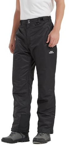 Acme Projects isolierte schneehosen, 100% wasserdicht, atmungsaktiv, versiegelter naht, 10000mm / 3000gm (männer, medium, schwarz)