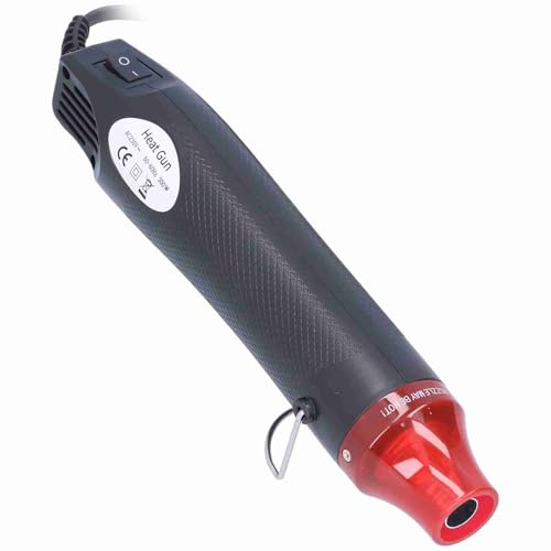 Mini Pistola de Calor Portátil Eficiente y Robusta para Bricolaje y Envoltura Retráctil de PVC 300 W 200 °C (European Standard 230V)