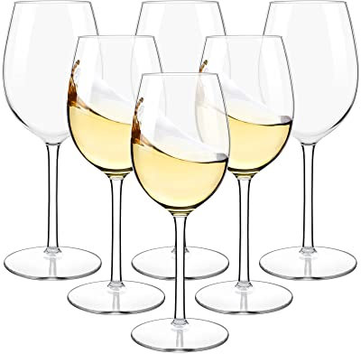 MICHLEY Schwimmende Weingläser für Pool, 496 ml, unzerbrechlich, Tritan-Kunststoff, Rotweingläser mit Stiel, ideal für Strand, Bar, Camping, spülmaschinenfest, 6 Stück