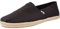 TOMS Mens Alpargata Rope Espadrilles Shoes Black 9 UK
