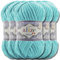 Hobby YARN Alize Velluto 5x 100g Türkische Strickwolle super Bulky Wolle zum Häkeln Uni Farbe Babywolle Flauschgarn Filzwolle Kuschelwolle (Cyan | 490)