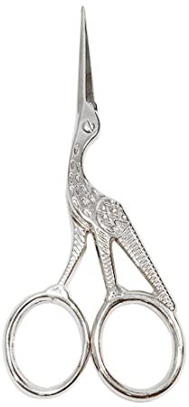 Schere Vogeldesign, Nähschere, Taschenschere, Fadenschneider, Designschere, Stoffschneidschere, hübsche Schere, Geschenkschere, (9 cm, Silber)