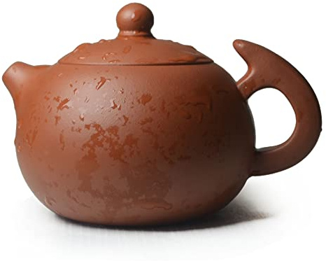 Teapot 270ml Chinese Clay Xishi Pots Red Zisha Genuine Classic for Loose Gongfu Tea (Red clay)