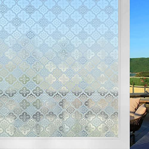 Shackcom Vinilo Película Cristal Ventana-90 x 400cm-Privacidad Pegatina sin Adhesivo - Decorativas para Electrostatica Translucido Anti UV-para hogar,Cocina,baño-J068