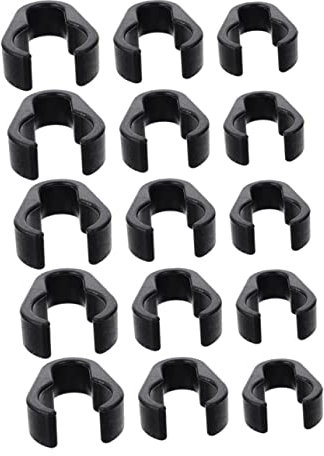 15Pcs Flexible Mic Cable Clips Microphone Clips for Stands Cable Organizer for Mic Compatible with Poles Sturdy and Easy to Use
