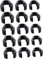 15Pcs Flexible Mic Cable Clips Microphone Clips for Stands Cable Organizer for Mic Compatible with Poles Sturdy and Easy to Use