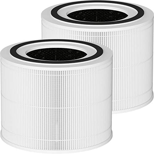 Core 300 Replacement Filter Compatible with LEVOIT Core 300, Core 300S VortexAir Air Purifier, 3-in-1 True HEPA Filter Replacement, Core 300-RF 2 Pack