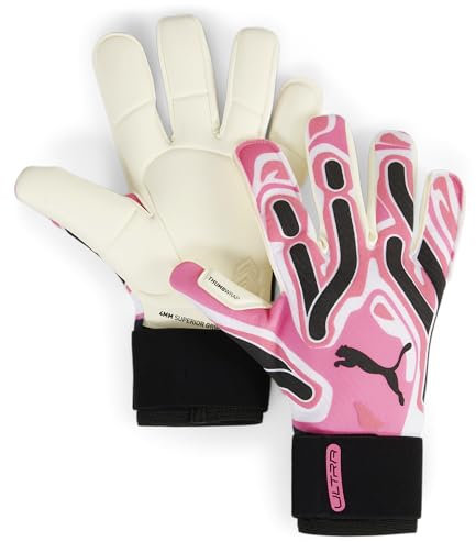 PUMA PUMA Ultra Ultimate Hybrid, Unisex-Erwachsene Torwarthandschuhe, Poison Pink-PUMA White-PUMA Black, 7-041858