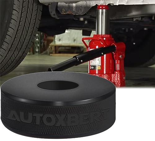 Bottle Jack Pad Adapter Rubber 29mm 1 1/8“ Hole Dia Recess On Bottom Jacking Point for 5-8 Ton Bottle Jacks Lift Car Damage Protection Universal