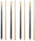 JEPNJPU Billard-Queuestäbchen-Set, Hartholz, 144,8 cm, mit 13 mm Spitze, Tisch-Pool-Stick für Anfänger, Queue für Billardtisch, Poolstäbe, 2 / 4 Stück, 4 Stück